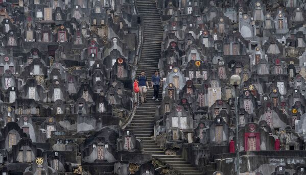 清明节，香港人去墓地扫墓 - 俄罗斯卫星通讯社