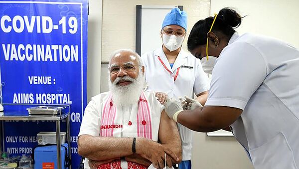 Премьер Индии получил вторую дозу вакцины от коронавируса - 俄罗斯卫星通讯社