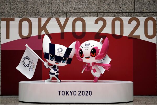 東京夏季奧運會與殘奧會吉祥物Miraitowa與 Someity。 - 俄羅斯衛星通訊社