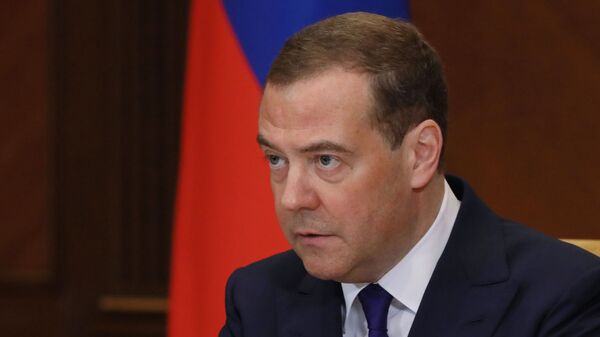 Заместитель председателя Совета безопасности РФ Дмитрий Медведев  - 俄羅斯衛星通訊社