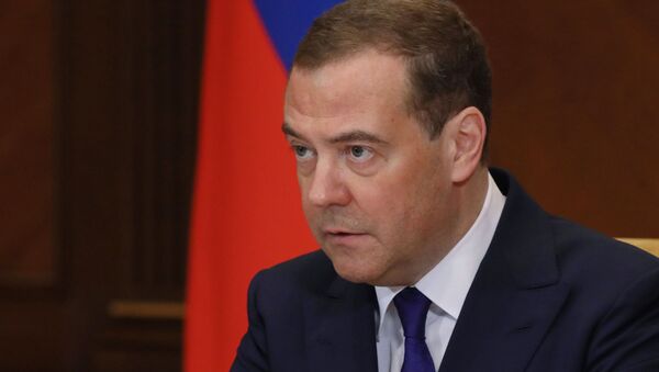 Заместитель председателя Совета безопасности РФ Дмитрий Медведев  - 俄罗斯卫星通讯社