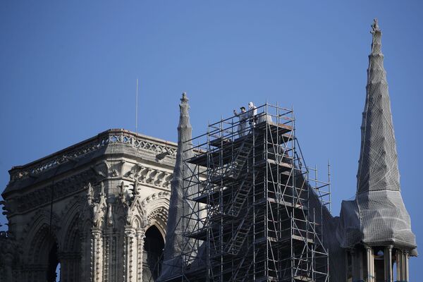修复中的巴黎圣母院。 - 俄罗斯卫星通讯社