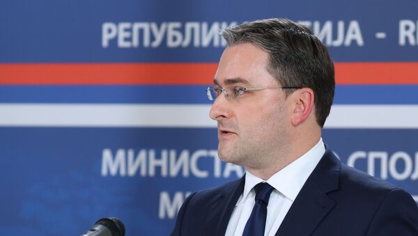 Министр иностранных дел Сербии Никола Селакович  - 俄罗斯卫星通讯社