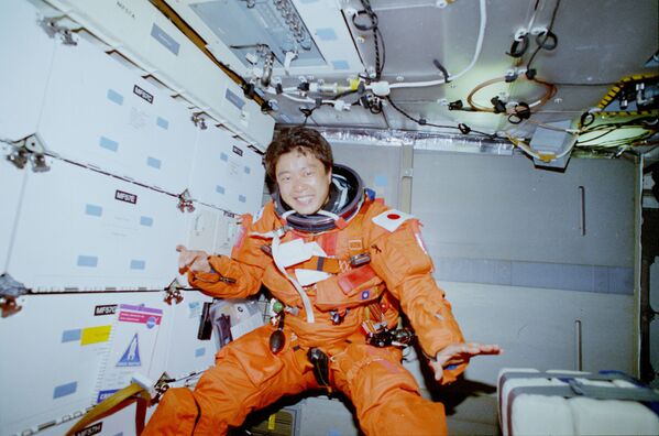 日本首位女航天員向井千秋。 - 俄羅斯衛星通訊社