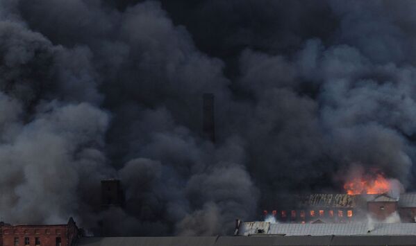涅夫斯卡娅纺织厂大火。 - 俄罗斯卫星通讯社
