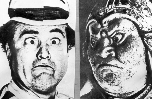 美国喜剧演员雷德•斯克尔顿和日本7世纪战神。 - 俄罗斯卫星通讯社