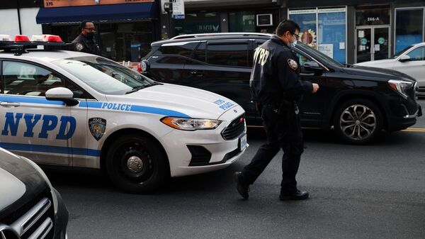 Машина полиции в Нью-Йорке - 俄羅斯衛星通訊社