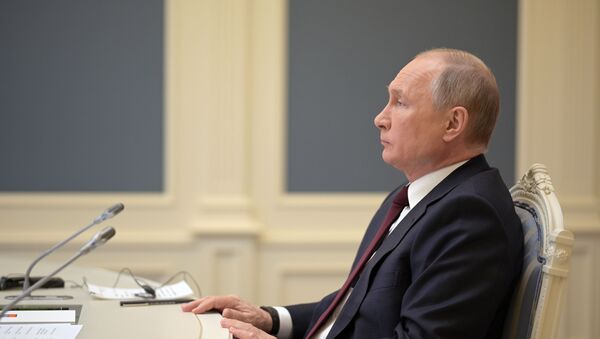Владимир Путин принимает участие в Международном саммите по климату 2021. 22 апреля 2021  - 俄羅斯衛星通訊社