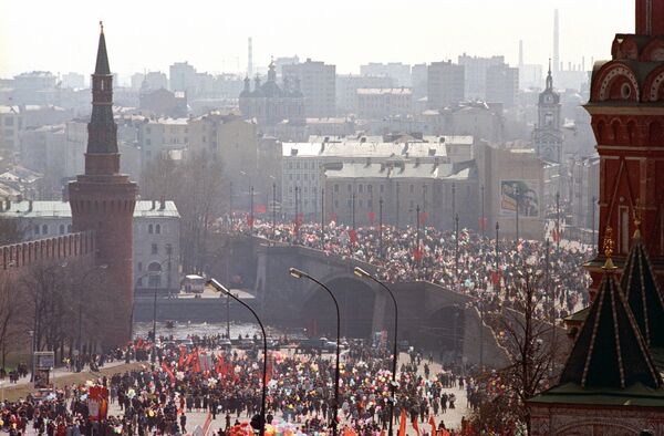 国际劳动人民团结日游行活动。 - 俄罗斯卫星通讯社