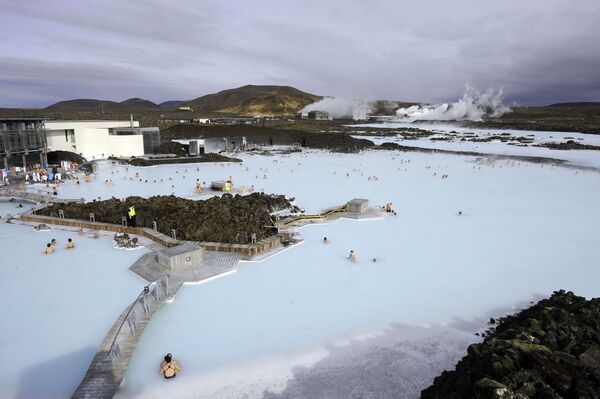 冰岛蓝色泻湖露天温泉游泳池。 - 俄罗斯卫星通讯社