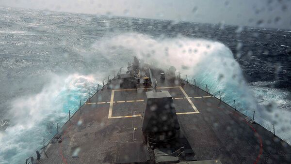 Эскадренный миноносец USS McCampbell в Тихом океане. - 俄罗斯卫星通讯社