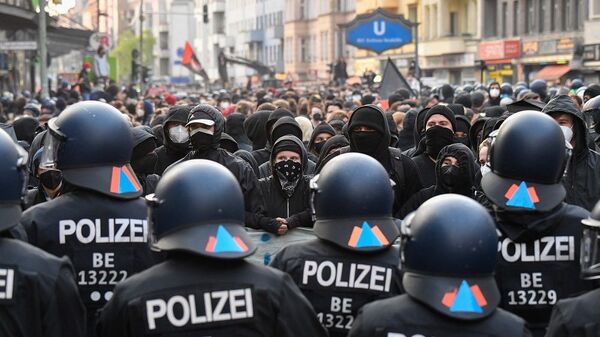 Первомайские протесты в Германии, 1 мая 2021 - 俄罗斯卫星通讯社