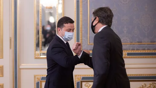 Встреча Президента Украины Владимира Зеленского и Государственного секретаря Соединенных Штатов Америки Энтони Блинкена - 俄羅斯衛星通訊社