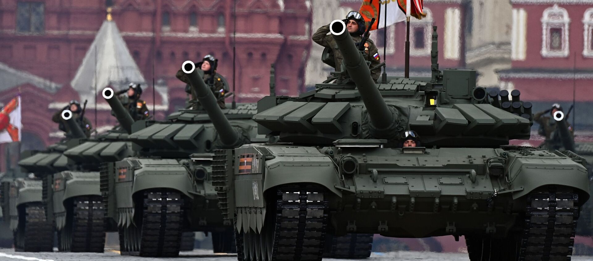 Танк Т-72Б3М во время генеральной репетиции парада в честь 76-й годовщины Победы в Великой Отечественной войне в Москве - 俄罗斯卫星通讯社, 1920, 28.11.2021