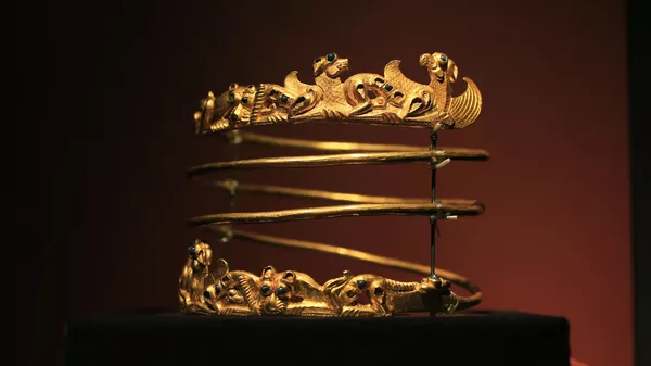 Предмет из коллекции скифского золота, выставленный в музее Амстердама - 俄罗斯卫星通讯社