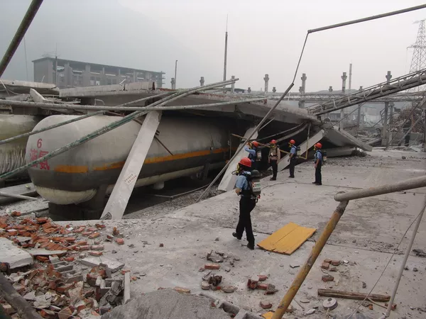 遭受地震損毀的建築設施。 - 俄羅斯衛星通訊社