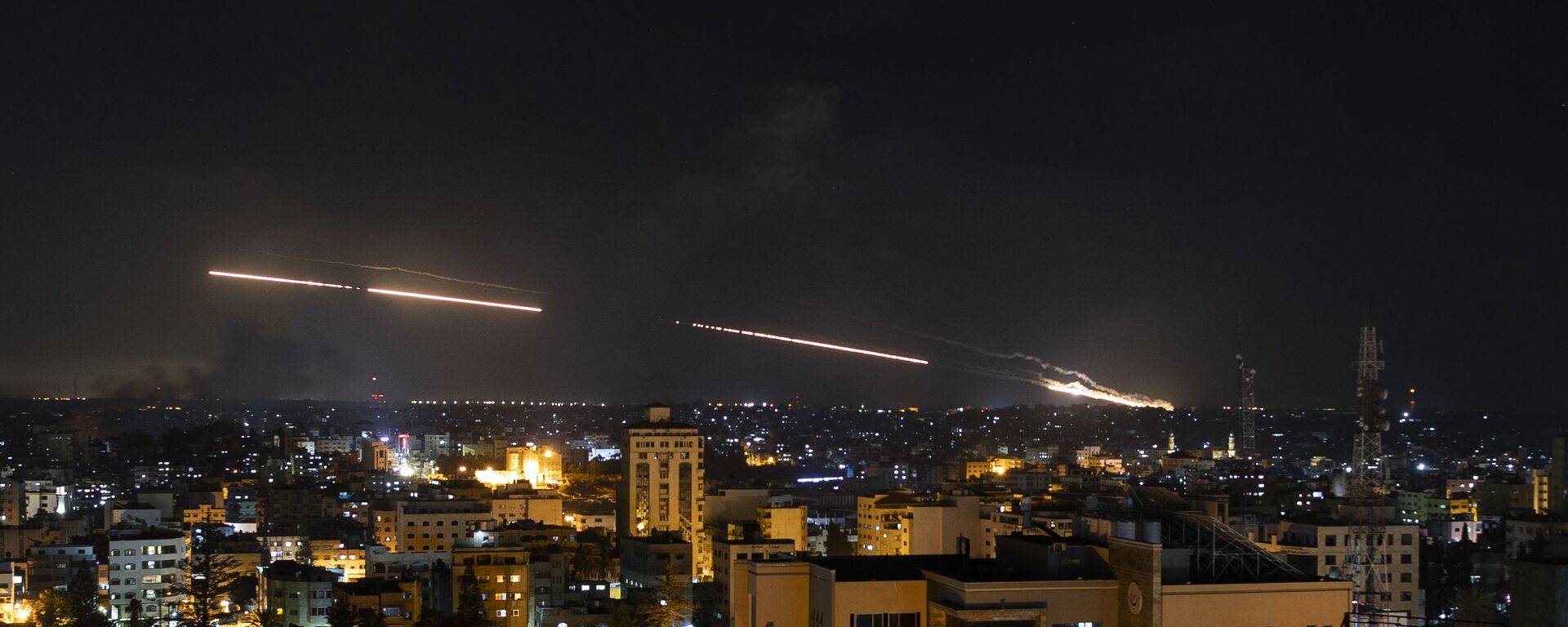 Ракеты запущены из сектора Газа в сторону Израиля - 俄罗斯卫星通讯社, 1920, 15.05.2021