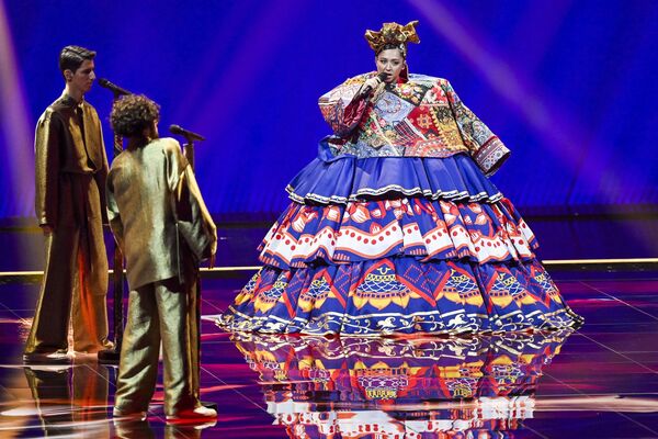 俄罗斯歌手马尼扎参加第一场半决赛的彩排。 - 俄罗斯卫星通讯社