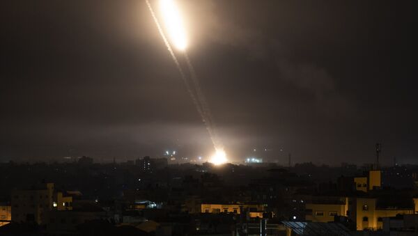 Запуск ракет по Израилю в Газе - 俄羅斯衛星通訊社