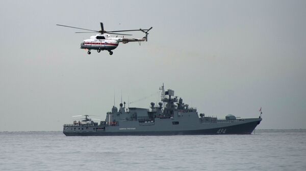 “敏捷”号护卫舰在黑海水域进行实战演练 - 俄罗斯卫星通讯社