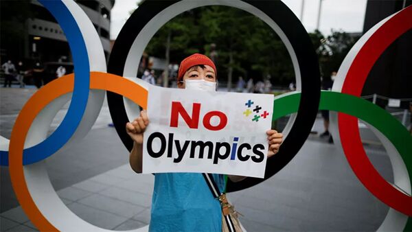 Протесты против Олимпийских игр в Токио - 俄罗斯卫星通讯社