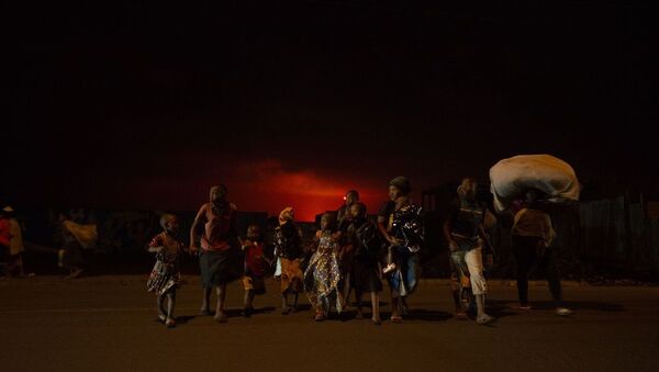 Эвакуация жителей во время извержения вулкана в ДРК, 22 мая 2021 - 俄罗斯卫星通讯社