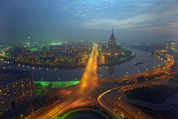 莫斯科市“乌克兰”宾馆的全景照。 - 俄罗斯卫星通讯社