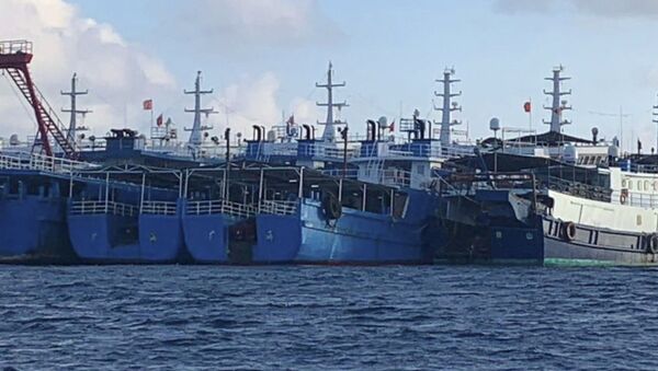 Китайские суда стоят у рифа Уитсан в Южно-Китайском море - 俄羅斯衛星通訊社