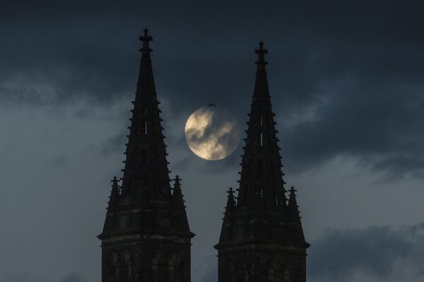 布拉格地区拍摄到的月全食。 - 俄罗斯卫星通讯社