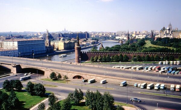 1972年拍攝的莫斯科市中心、莫斯科河和莫斯科克里姆林宮。 - 俄羅斯衛星通訊社