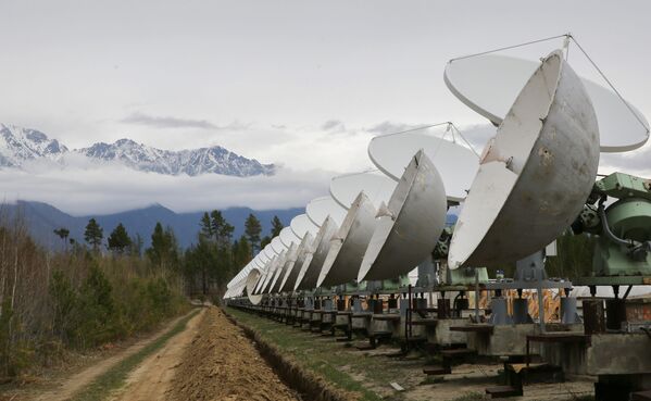布里亚特共和国巴达尔地区的西伯利亚射电日光仪的天线设备。 - 俄罗斯卫星通讯社