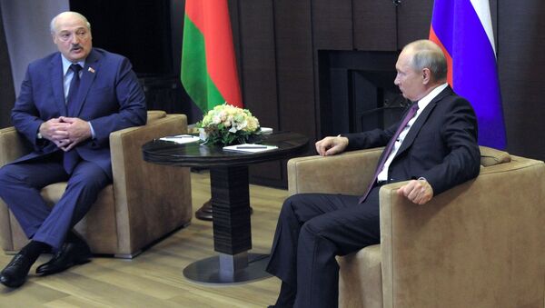 Президент РФ В. Путин встретился с президентом Белоруссии А. Лукашенко - 俄羅斯衛星通訊社