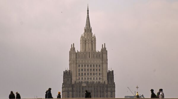 Здание Министерства иностранных дел РФ в Москве - 俄罗斯卫星通讯社