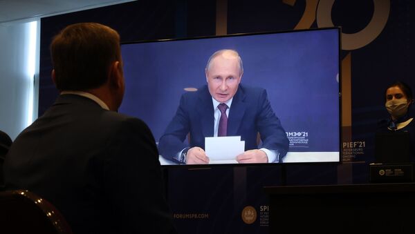 普京出席聖彼得堡國際經濟論壇全體會議 - 俄羅斯衛星通訊社
