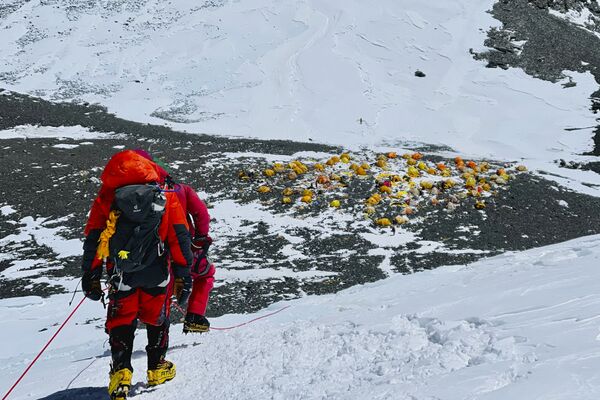 尼泊爾境內的珠峰第4營地。 - 俄羅斯衛星通訊社