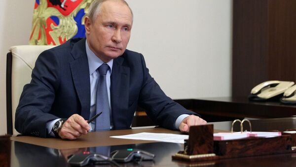 Президент России Владимир Путин - 俄罗斯卫星通讯社