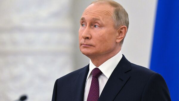 Президент России Владимир Путин  - 俄羅斯衛星通訊社