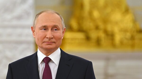 Президент России Владимир Путин  - 俄罗斯卫星通讯社