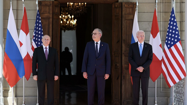 Президенты России, США и Швейцарии сфотографировались перед саммитом - 俄罗斯卫星通讯社