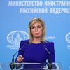 Официальный представитель Министерства иностранных дел России Мария Захарова во время брифинга в Москве - 俄罗斯卫星通讯社