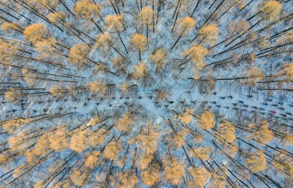 中国摄影师Chang XU拍摄作品《春天里的滑雪》入围安德烈·斯捷宁摄影大赛“我的星球，单张作品”评选名单。 - 俄罗斯卫星通讯社