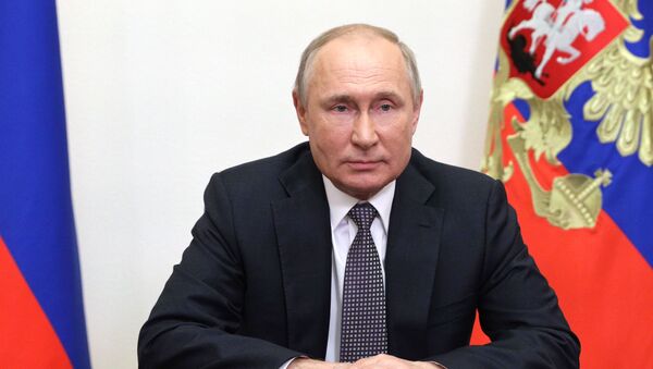 Президент РФ В. Путин выступил с обращением к участникам IX Московской конференции по международной безопасности - 俄羅斯衛星通訊社