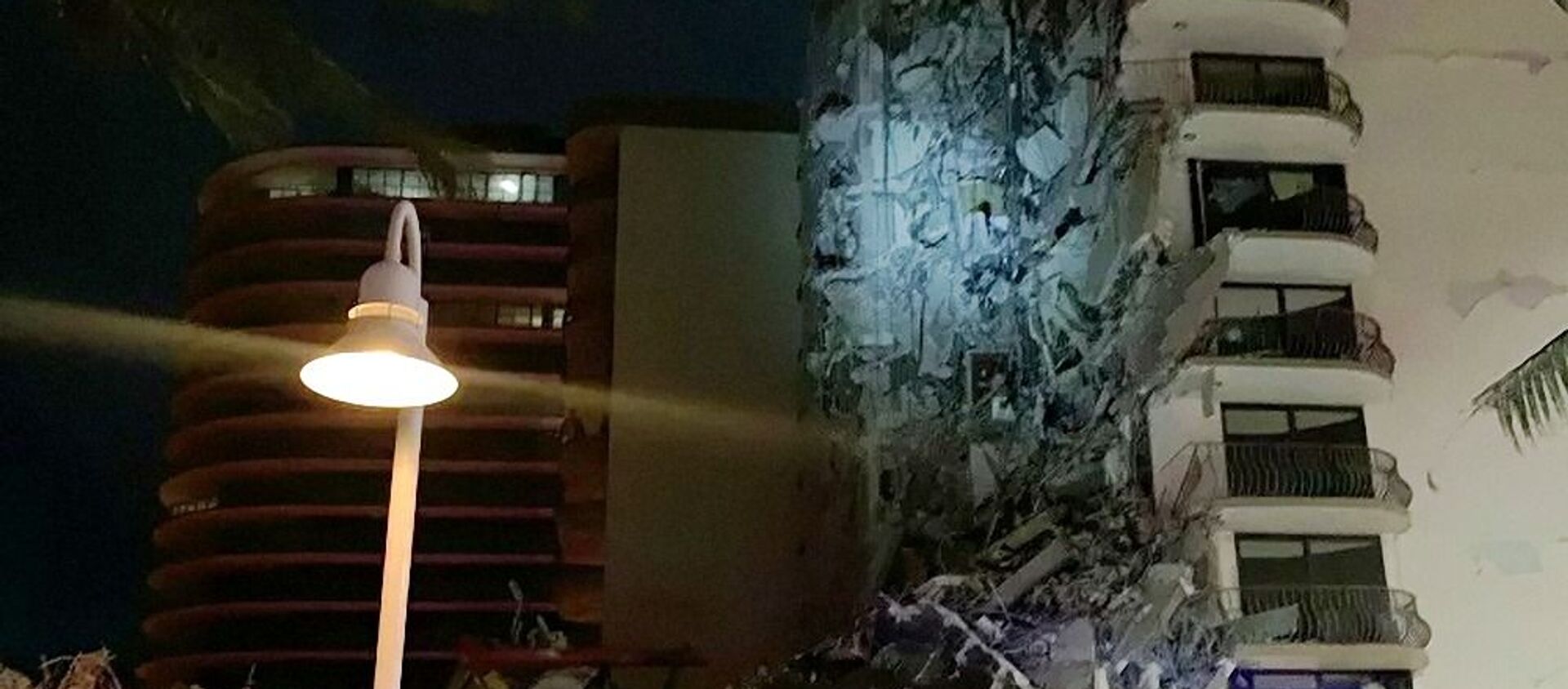 Частичное обрушение 130-квартирного дома в Майами - 俄羅斯衛星通訊社, 1920, 03.07.2021