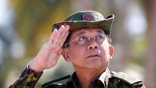 Главнокомандующий армией национальной обороны Мьянмы Мин Аун Хлаинг - 俄羅斯衛星通訊社