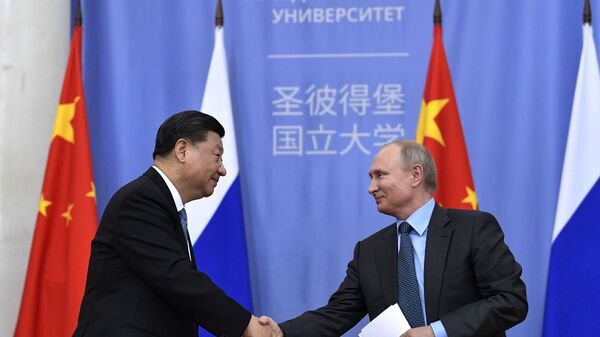 中国外交部表示，习近平向普京致新年贺电，表示希望保持接触，并促进中俄合作 - 俄罗斯卫星通讯社
