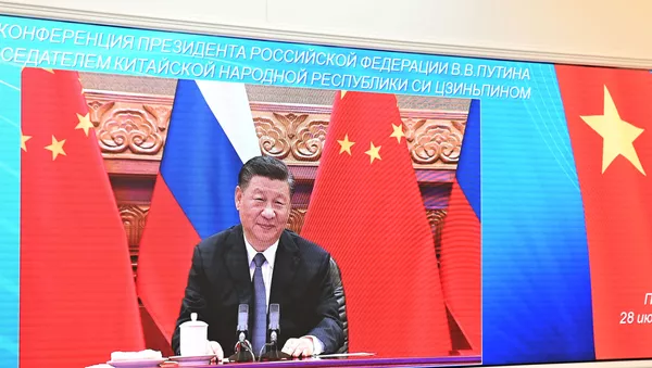 Президент РФ В. Путин провел беседу с председателем КНР Си Цзиньпином - 俄羅斯衛星通訊社