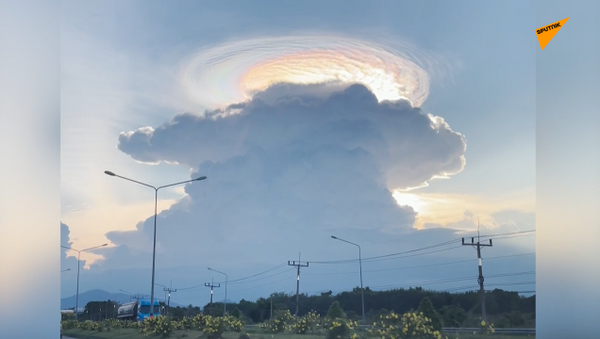 泰國上空現美妙彩虹雲 - 俄羅斯衛星通訊社