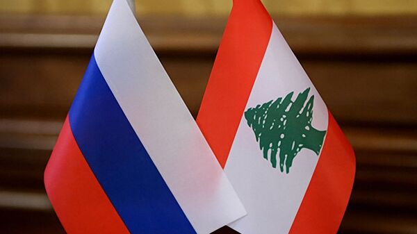 俄羅斯和黎巴嫩國旗 - 俄羅斯衛星通訊社