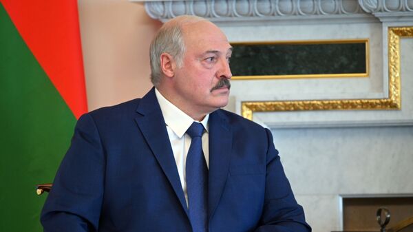 Президент Белоруссии Александр Лукашенко во время встречи с президентом РФ Владимиром Путиным - 俄羅斯衛星通訊社