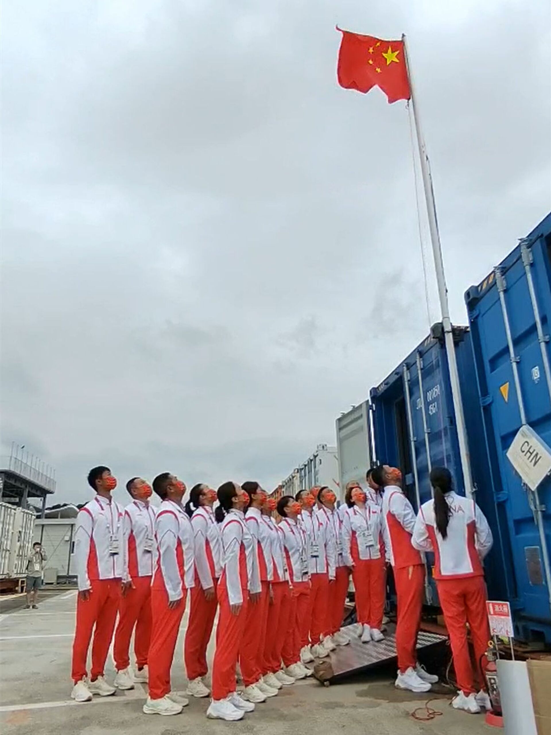 中国首支抵达东京的奥运代表团举行升旗仪式 - 俄罗斯卫星通讯社, 1920, 14.07.2021